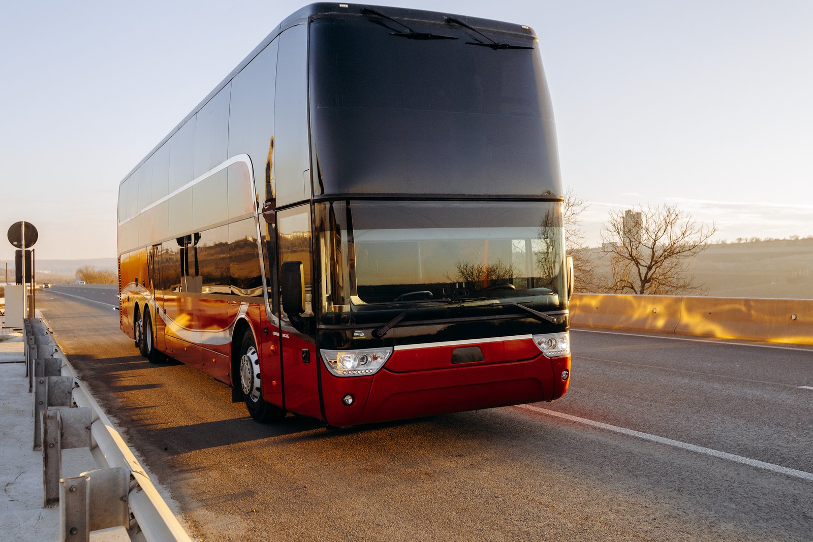 Luxury coach bus representing StarTrans long-distance group travel across Canada