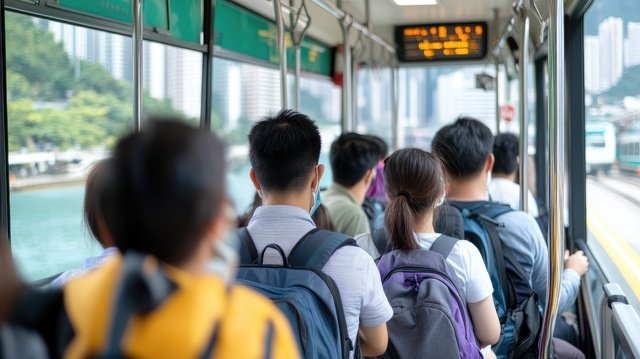Passengers on a city bus illustrating seamless group transport solutions in Toronto